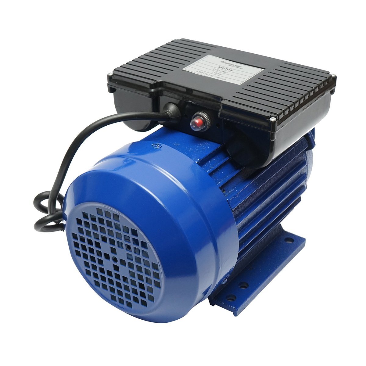Motor electric monofazat 1.1KW, 220V, stator 130x90mm, motor cu fir aluminiu si protectie termica Breckner Germany